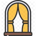 Curtain Arch Wedding Icon