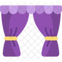 Curtain Decoration Stage Icon