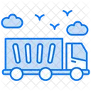 Curtain Sided Truck Truck Transport Icon