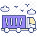 Curtain Sided Truck Truck Transport Icon