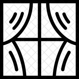 커튼  아이콘