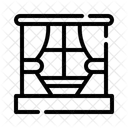 Curtains Blinds Home Decor Icon