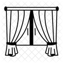 Curtains Valance Blinds Icon