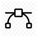 Icono De La Herramienta Bezier Icono
