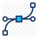 Curva de Bézier  Icono
