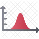 Curva de campana en el gráfico  Icono