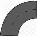 Curva de clipart de carretera  Icono