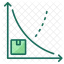 Curva de demanda  Ícone