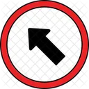 Curva a la izquierda  Icono
