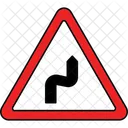 Curva reversa à direita  Ícone