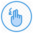 Curve Finger Gesture Icon