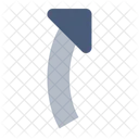 Curve Arrow Up Icon