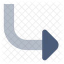 Curve Down Right Icon