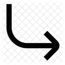 Curve Down Right Icon