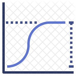Curve graph Icon - Download in Flat Style