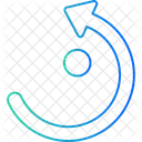 Curve Left Arrow  Icon