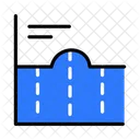 Lines Chart Data Processing Management Icon
