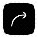 Curved Arrow Arrows Turn Right Icon