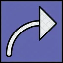 Curved Arrow Curved Direction Icon