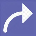 Curved Arrow  Icon