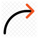 Curved Arrow  Icon