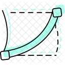 Curved Crop Lines Curved Crop Icon