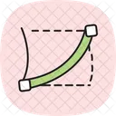 Curved crop lines  Icon
