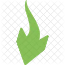 Curved Down Navigational Icon