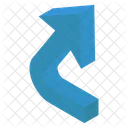 Curved Left Arrow Directional Arrows Icon