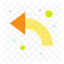 Curved Left Arrow  Icon