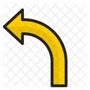 Curved Left Arrow Curved Left Icon
