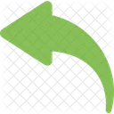 Curved Left Navigational Icon