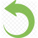 Curved Left Navigational Icon