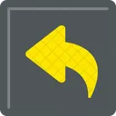 Curved Left Arrow Way Icon