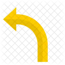 Curved Right Arrow  Icon