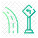Curved road  Icon