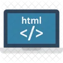 Custom Code Development Laptop Icon