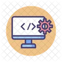Custom Coding Code Programming Icon