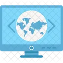 Custom Coding Global Coding Globe Icon