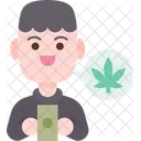 Customer Cannabis Shop Icon