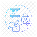 Customer acquisition cost  Icon