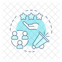 Customer Relationship Management Customer Advocacy Sales Management Icon