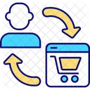 Customer and store website  Icon