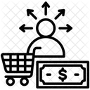 고객 행동 구매자 수요 아이콘