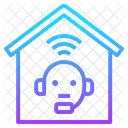 Customer Calling Work At Home Office Service Icon