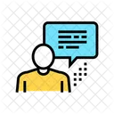 Human Talking Color Icon