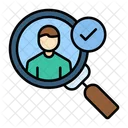 Business Magnifier Glass Icon