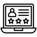 Customer Experience Black Outline Icon アイコン