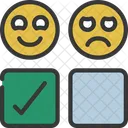 Tick Happy Box Icon