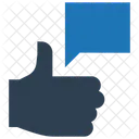 Customer Thumb Up Positive Feedback Icon
